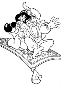Aladdin Coloring Page