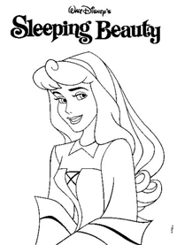 Sleeping Beauty Coloring Page